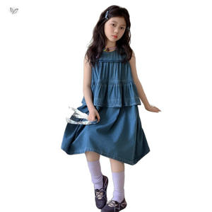 Vestido de mezclilla suave para niñ<span class=keywords><strong>a</strong></span>, estilo coreano, tipo pastel, ligero y adelgazante, <span class=keywords><strong>a</strong></span> la moda, novedad de verano 2026 - Product Image 5