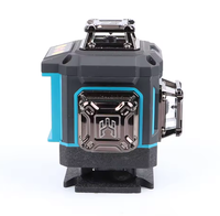 Niveau laser rotatif 4D à 16 lignes avec trépied, faisceau vert, auto-nivelant industriel et DIY, avec batterie au lithium