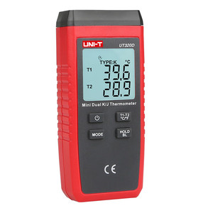 UT320D Series <b>Electronic</b> Mini Contact Type Thermocouple <b>Thermometer</b> Channel K/J Hygrometer Tester - Product Image 2
