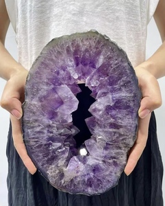 Whosale thạch anh tím geode thạch anh tím lát trên khán đài Pha Lê Mẫu tinh thể chữa bệnh thạch anh tím cổng thông tin - Product Image 6