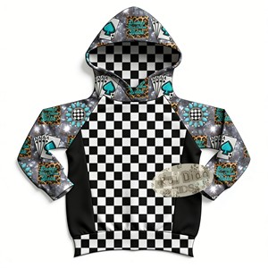 Ruiidan vend en gros et personnalise des sweats à capuche pour garçons de 6 à 16 ans, élégants et raffinés, avec des motifs patchwork. - Product Image 2