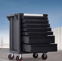 Carrito de Herramientas Metálico de Alta Resistencia con 7 Cajones, Cerradura con Llave, Cajones de Cierre Suave, Capacidad de Carga de 200 kg, Diseño Moderno, OEM para Taller