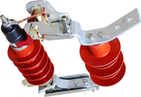Parafoudre extérieur 10 kV haute tension à oxyde de zinc pour la protection contre les surtensions de foudre, composant pour la distribution des sous-stations électriques