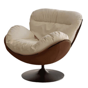 Fauteuil inclinable moderne italien écologique avec rembourrage en coton doux, fauteuil individuel pour salon et chambre à coucher - Product Image 6