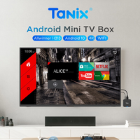 2024 moins cher Tv Box Android 10 Tanix TX1 avec télécommande Quad Core 2.4G Wifi 4k 2GB 16GB smart tv android box décodeur