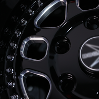 Jantes forgées Bogart Style 17x7 15x10 6x135 6x139.7 avec finition personnalisée Beadlock pour F150 Silverado Sierra Drag Truck