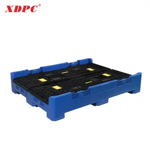 XDPC 1.470 * 1.140 * 7.30 mm Kunststoff-Pallettenschachtel faltbarer faltbarer Kunststoff-Pallettbehälter für Obst und Gemüse