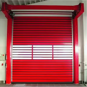 Porte avvolgibili con chiusura rapida porta di plastica automatica ad alta velocità in PVC industriale Design grafico porte d'ingresso officina MDQ