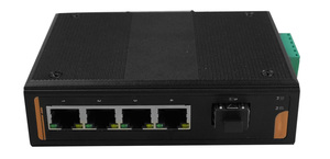 สวิตช์เครือข่ายอุตสาหกรรมกลางแจ้งแบบกำหนดเอง 4×10/100/1000Base-TX RJ45 + 1×1000Base-FX SFP 802.3af/at POE บอร์ดสวิตช์ 4 พอร์ต - Product Image 6