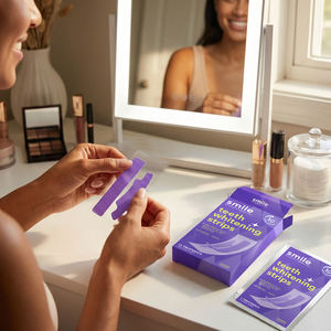 Tiras Blanqueadoras de Dientes con Hidroxiapatita, Sin Sensibilidad, Color Morado, Venta al Por Mayor a Precio de Fábrica - Product Image 1