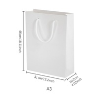 Sacs cadeaux en carton blanc personnalisés pour sublimation, format A3/A4/A5, transfert thermique, design créatif tendance, sacs cadeaux promotionnels