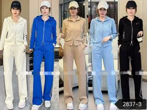 长袖高品质<span class=keywords><strong>2</strong></span>件套纯棉运动女套装OC1114 - Product Image 6