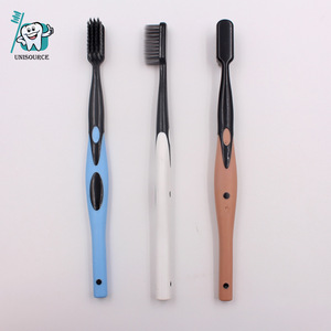 Cepillos de Dientes de Bambú con Cerdas de Carbón Vegetal, Cerdas Suaves, Cepillo de Dientes Manual para Adultos MC7282 - Product Image 1