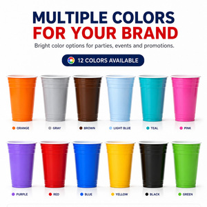 Vasos <span class=keywords><strong>de</strong></span> Fiesta <span class=keywords><strong>de</strong></span> Colores Personalizados con Logotipo <span class=keywords><strong>de</strong></span> Marca <span class=keywords><strong>de</strong></span> Alta Calidad, Vaso <span class=keywords><strong>de</strong></span> Plástico PP Desechable Rojo <span class=keywords><strong>de</strong></span> 16 oz para <span class=keywords><strong>Bar</strong></span> - Product Image 2