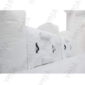 Bên thương mại cho thuê nhà nảy màu trắng với hố bóng đám cưới <span class=keywords><strong>Bouncer</strong></span> bơm hơi lâu đài trượt nước hồ bơi - Product Image 5