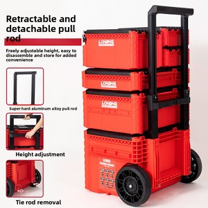 <span class=keywords><strong>Valise</strong></span> à <span class=keywords><strong>roulettes</strong></span> multifonctionnelle à 6 niveaux pour <span class=keywords><strong>outils</strong></span> électriques, boîte à <span class=keywords><strong>outils</strong></span> industrielle - Product Image 2