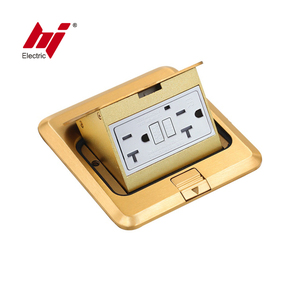 Brass Pop Up tầng ổ cắm hộp với phổ cửa hàng tầng ổ cắm ổ cắm - Product Image 4