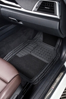 Tapis de sol de voiture universels imperméables et résistants, avec tapis de sol moquetté, tapis de sol de voiture bicolores élégants, pour voitures, camions, SUV