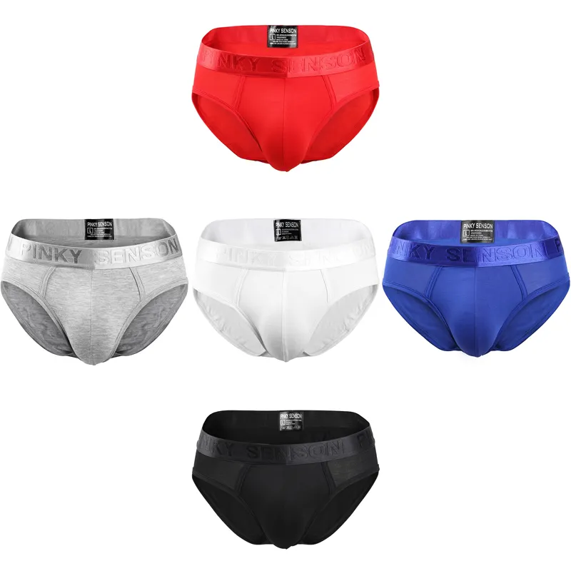high quality Factory Wholesale breathable cotton modall men's regular leg boxer brief custom black mens underwear bulge for men