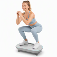 Nouvelle plaque vibrante portable Factory 2026 pour exercices à domicile, appareil de fitness et de remodelage corporel avec écran LED, capacité 120 kg