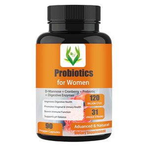 Cápsulas de Probióticos Personalizadas con 100 Mil Millones de UFC, Complejo Probiótico y Arándano Rojo para Apoyar el Metabolismo - Product Image 1