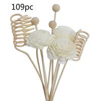 Diffuseurs de parfum Diffuseur de roseaux noir et or Meilleurs bâtons faits maison avec de l'huile essentielle de fleur d'argile Eau flottante mignonne