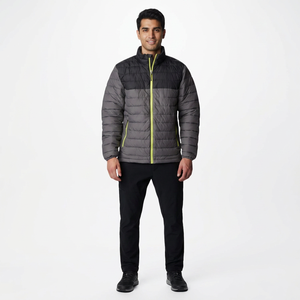 Custom Logo Lightweight <b>Men</b> Quilted <b>Jacket</b> Padded <b>Jacket</b> Color Block Design <b>Warm</b> Outdoor Sports Insulated Winter Wear - Product Image 1