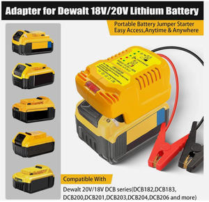 Câbles de démarrage 11AWG pour batteries <span class=keywords><strong>Dewalt</strong></span> 18V 20V, démarreur 30A - Product Image 2