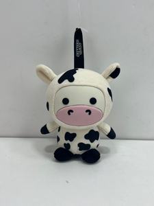 Custom Plush Animal Keychain/Plush Keychain with Vinyl or Plastic or PVC Face/ Plush <strong>Cow</strong>/ Bear/Pig/Duck/<strong>Blink</strong> box - Product Image 1