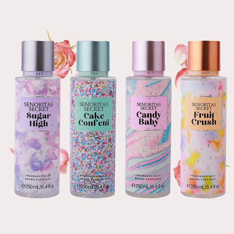 Perfume Fragrance Body Spray Body Mist Lady Perfume Victoria Style Spray for Women Long Lasting 250ml Guangzhou Facial Skin Care