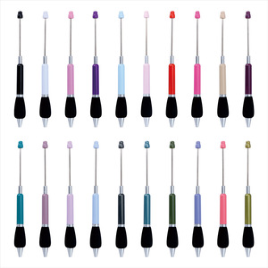 Penna Promozionale Sportiva con Meccanismo a Scatto, Decorata con Perline, in Plastica Economica con Logo Personalizzabile - Product Image 4