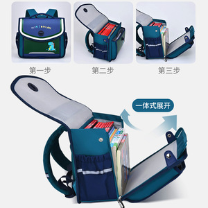 My Pet Dragon Horizontal <b>Backpack</b> For Kids Large Capacity <b>Waterproof</b> Breathable <b>School</b> Bag Unisex Anime Cartoon Design - Product Image 4