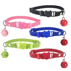 Wonderful Outdoor Cute cat head safety clasp collar Japanese Wamikaze cat dog collar leash with bells