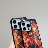 2024 TPU Aurora Couleur Conception Changement Flash Anime Noir One Piece Luffy Carton Téléphone Cas Pour IPhone 15 Pro Max 14 Pro Retour Cas