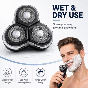 Tête de <span class=keywords><strong>rasoir</strong></span> de rechange en acier inoxydable RQ12 pour <span class=keywords><strong>rasoir</strong></span> Norelco RQ11/RQ10/Sensotouch - Product Image 2