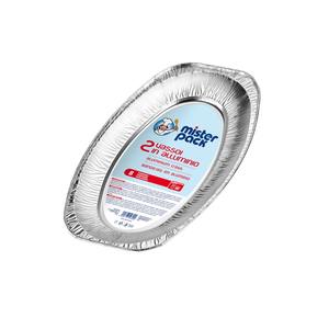 LOT DE 2 PLATS EN ALUMINIUM 8 PORTIONS - Product Image 1