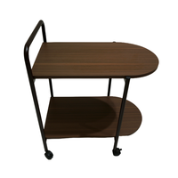 Chariot en bois antique de table basse rotative moderne de chambre à coucher de salon portatif