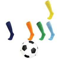 Chaussettes de football professionnelles pour hommes, montantes, couleur unie, respirantes, avec revers tricoté, ODM, pour le printemps, course et basketball