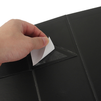 Boîtes d'emballage magnétiques rigides noires personnalisables et recyclables avec lamination mate, doublure en éponge et fermeture à ruban pour cadeaux et vêtements