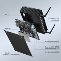 Router Firewall PC de 8.ª Generación, Core I5-8250U 15W TDP, Compatible con AES-NI y VT-d, 2x DDR4 hasta 64GB, NVMe M.2, Gráficos 4K
