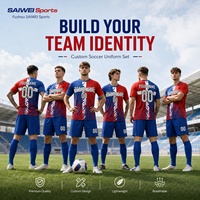 Uniforme de Fútbol Personalizado con Nombre del Equipo, Ropa de Fútbol de Poliéster con Sublimación Completa