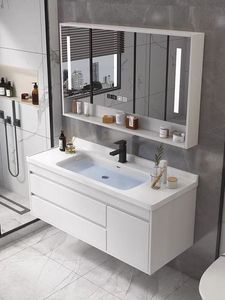 Wholesale All Different Size Modern Luxury Bathroom Vanity Cabinet <b>Set</b> with <b>Melamine</b> Board Wash Basin Sink Furniture 2025 Hot - Product Image 1