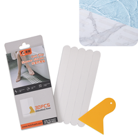 Bande antidérapante transparente en PEVA pour baignoire et douche, surface de préhension invisible, taille personnalisée, emballage