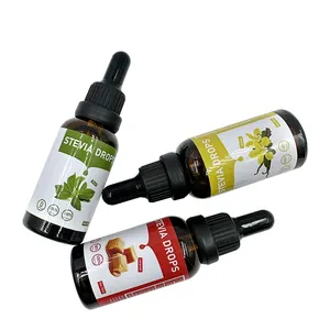 Caramel Flavor Organic 100 Natural Pure Stevia Leaf Extract Sugar Liquid Sweetener Price