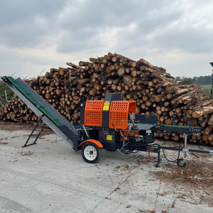 20T florestal máquina horizontal hidráulica madeira divisor processador lenha processador com certificação CE