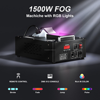 Machine à fumée verticale UKing avec effets lumineux RVB colorés, télécommande et DMX 512, 1500W, pour scène et fêtes
