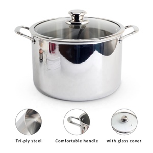 Olla de Acero Inoxidable de Triple Capa de 20/24/28 cm, Olla para Estofado Saludable para Cocina de Inducción - Product Image 4