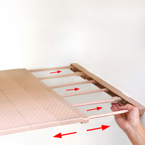 Étagère de rangement séparée pour placard, cloison extensible pour salle de bain de dortoir, modèle A2815, vente en gros - Product Image 4