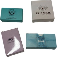 Différents styles peuvent être personnalisés conception de papier Beauté maquillage des yeux Récipient pour lentilles de contact Boîte d'emballage avec fenêtre