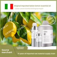 Fourniture de matières premières de soins de la peau aromathérapie pure distillée biologique de haute qualité pour tous les types de peau huile essentielle de citron d'Italie